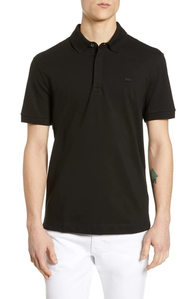 Lacoste Paris Regular Fit Stretch Polo In Bordeaux