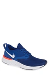 Nike Odyssey React 2 Flyknit Running Shoe In Indigo Force/ White/ Blue Void