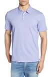 Zachary Prell Caldwell Pique Regular Fit Polo In Light Grape