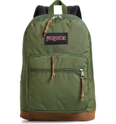 Jansport 'right Pack' Backpack - Green In New Olive