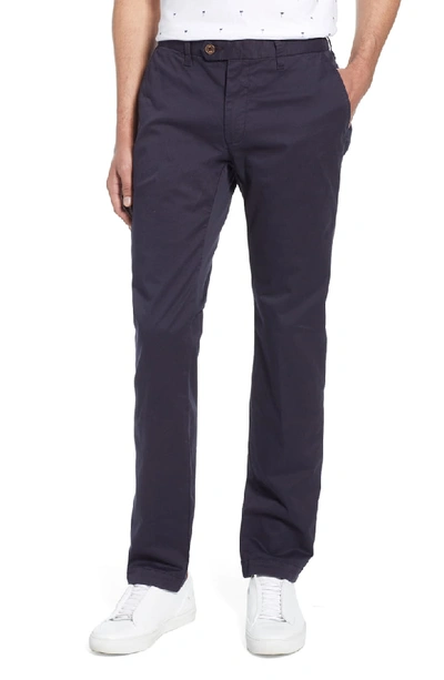 Ted Baker Seentt Slim Fit Chinos In Navy