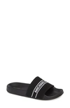 Michael Michael Kors Gilmore Slide Sandal In Black Fabric