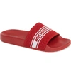 Michael Michael Kors Gilmore Slide Sandal In Bright Red Fabric