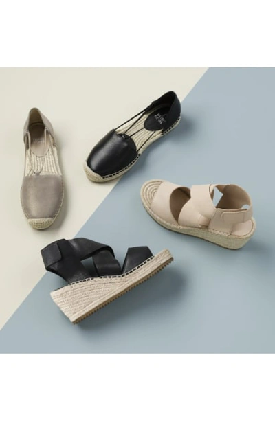 Eileen Fisher 'willow' Espadrille Wedge Sandal In Earth Leather