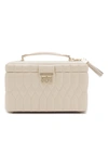 Wolf Caroline Medium Jewelry Case - White In Ivory