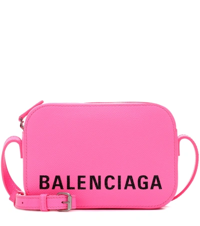 Balenciaga Extra Small Ville Leather Camera Bag - Pink