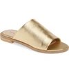 Kelsi Dagger Brooklyn Ruthie Slide Sandal In Gold Rush Leather