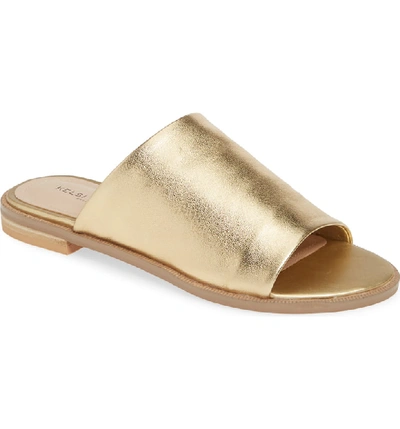 Kelsi Dagger Brooklyn Ruthie Slide Sandal In Gold Rush Leather