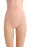 Commando Classic Control High Waist Briefs In Rose