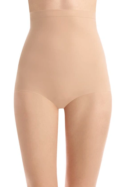 Commando Classic Control High Waist Briefs In Beige