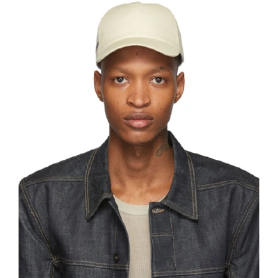 Rick Owens Drkshdw Off-white Twill Cap In Nat 21