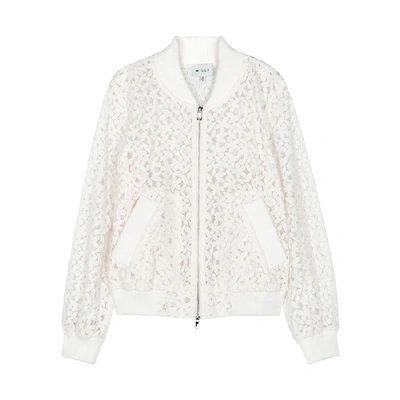 Milly Off-white Lace Bomber Jacket