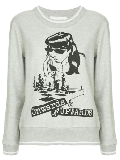 Karen Walker Onwards & Upwards Sweatshirt In Grey