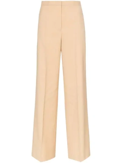 Jil Sander G-fabio High-waisted Tailored Trousers In Neutrals