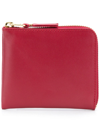 Comme Des Garçons Zip Around Purse In Red