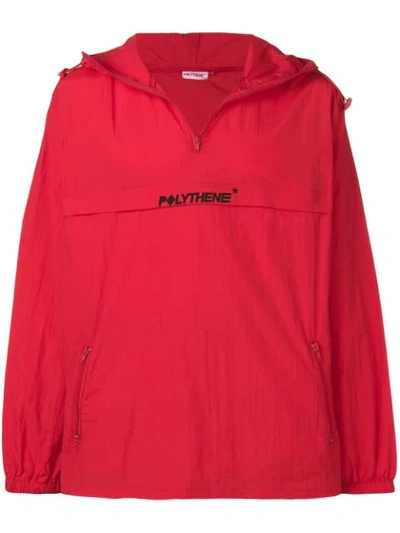Polythene Optics Logo Jacket In Red