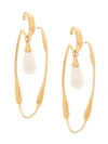 Ambush Drop Detail Hoops In Gold