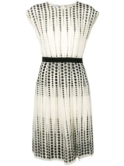 Giambattista Valli Circle Print Dress In Neutrals