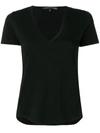 Veronica Beard V-neck T-shirt In Black