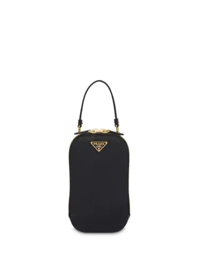 Prada Flat Mini-bag In Black