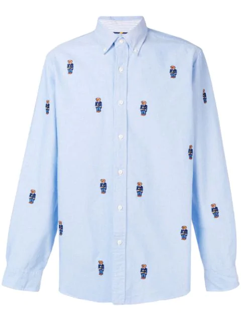 ralph lauren teddy bear button down shirt