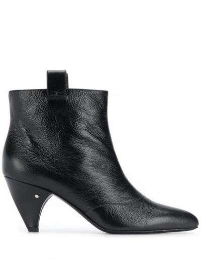 Laurence Dacade Terence Leather Ankle Booties In Black