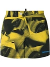 Dsquared2 X Mert And Marcus Printed Swim Shorts In Yellow