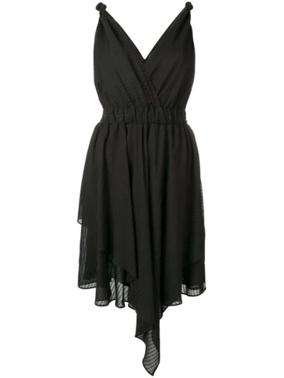 Pinko Sleeveless Flared Dress In Z99 Black