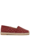 Valentino Garavani Garavani Rockstud Spike Espadrilles In Red