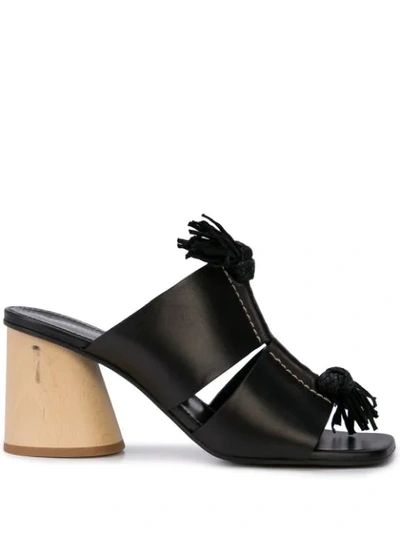 Proenza Schouler Wooden-heeled Mules In Black