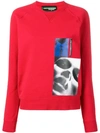 Dsquared2 X Mert & Marcus Printed Patch Sweatshirt In Red