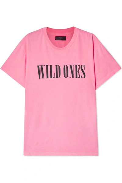 Amiri Wild Ones Printed Neon Cotton-jersey T-shirt