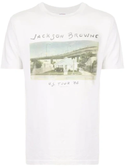 Pre-owned Fake Alpha Vintage Jackson Browne T-shirt In White