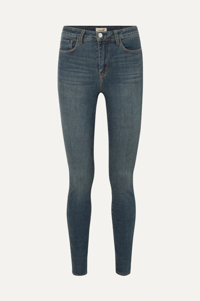 L Agence Marguerite High-rise Skinny Jeans In Blue