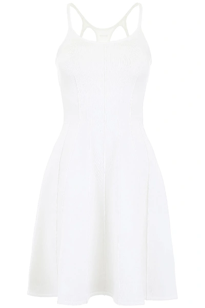 Dsquared2 Jersey Mini Dress In White|bianco