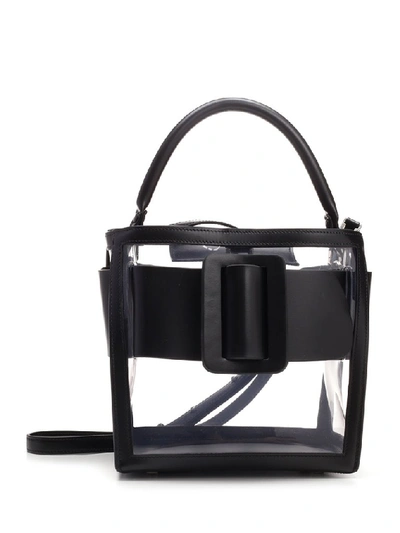 Boyy Devon 21 Transparent Top Handle Bag In Black