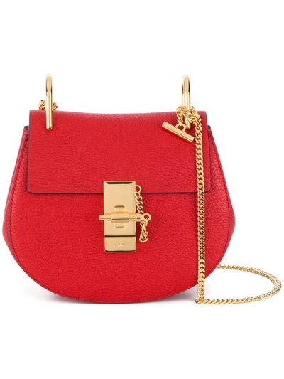 Chloé 'drew' Schultertasche In Red