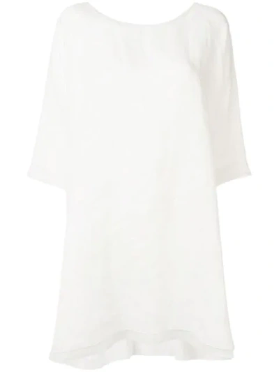 Apuntob Layered Dress In White