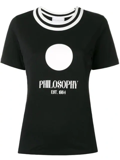 Philosophy Di Lorenzo Serafini Logo Print T-shirt In Black