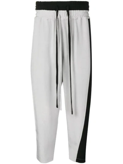 Nahmias Contrast Drawstring Trousers In Grey