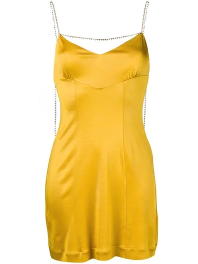 Alexa Chung Kristallverziertes Kleid In Yellow