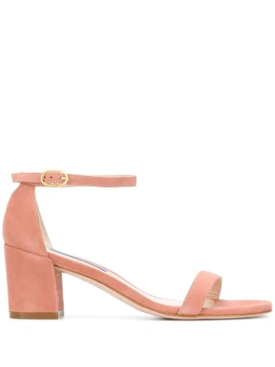 Stuart Weitzman Simple Sandals In Pink
