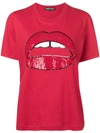 Markus Lupfer Sequined Lip T In Red