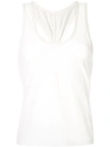 Dion Lee Cinched Raver Back Tank In White