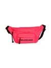 Balenciaga Wheel Logo Belt Bag In Pink