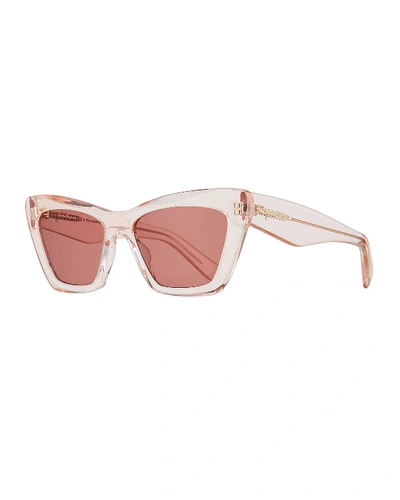 Ferragamo Acetate Cat-eye Sunglasses In Pink
