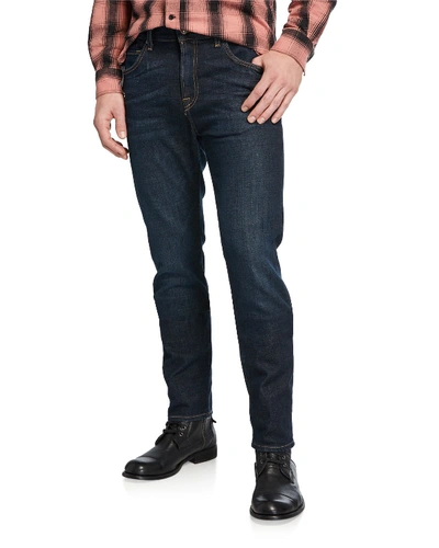 7 For All Mankind Men's Adrien Clean-pocket Denim Jeans In Medium Blue