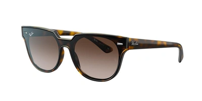 Ray Ban Blaze Meteor 145mm Gradient Shield Sunglasses In Brown