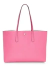 Kate Spade Large Molly Leather Tote In Hibiscus Tea
