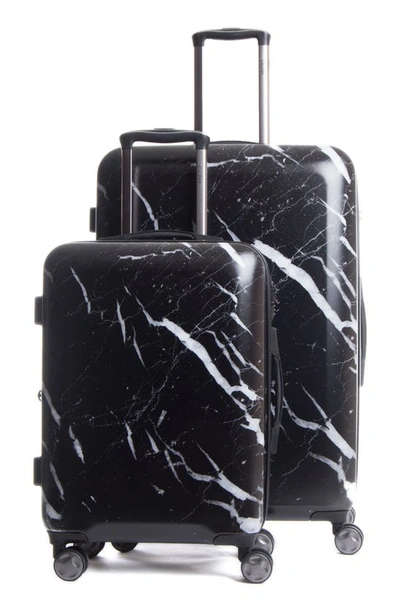 Calpak Astyll 22-inch & 30-inch Spinner Luggage Set In Midnight Marble